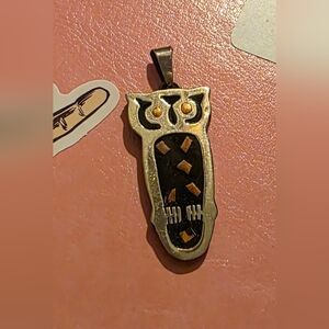 Vintage 1960s Era Owl Pendant - Unisex Made in Mexico Handcrafted